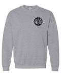 GREY EMBROIDERED UNIFORM CREWNECK SWEATSHIRT